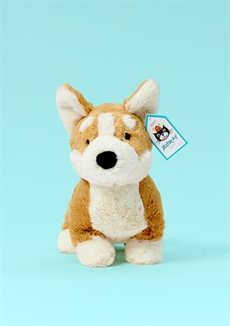 <ul>    <li>A regal companion worthy of a Queen!</li>    <li>Paw-fect for helping you celebrate the Queen&rsquo;s Platinum Jubilee, Jellycat's brand new Betty Corgi is an adorable puppy pal and an ideal gift for any Corgi lover or Royal family fanatic.&nbsp;</li>    <li>With a silky-soft, golden coat, perky ears and shiny button eyes you will not find a better or more loyal cuddle buddy than this dog soft toy &ndash; she's a rare breed!&nbsp;</li>    <li>Dimensions: 18cm high, 26cm wide&nbsp;</li></ul>